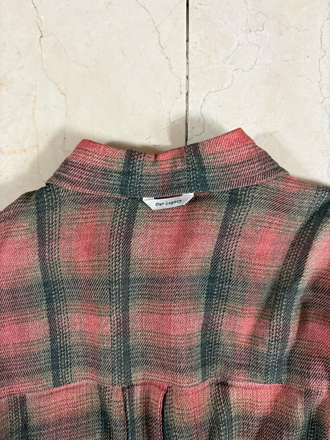 Our Legacy Borrowed Shirt Lumbercheck 상품이미지6