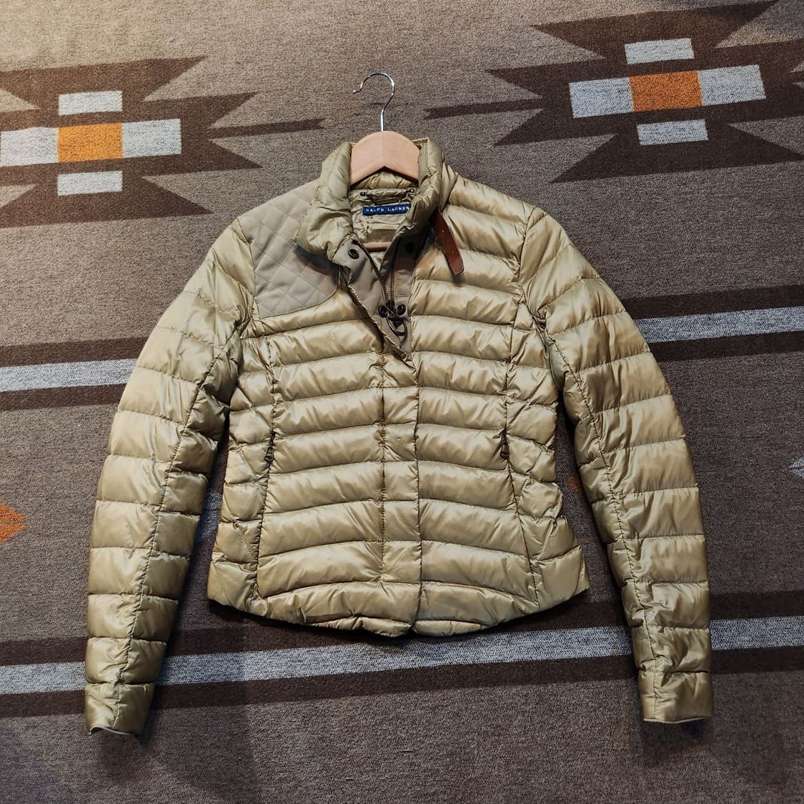 폴로랄프로렌 여성 덕다운 고햄글로스드 패딩 S 상품이미지1