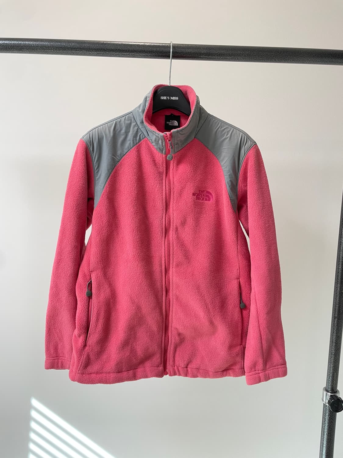 (90) 노스페이스 핑크 플리스 후리스 자켓 상품이미지1