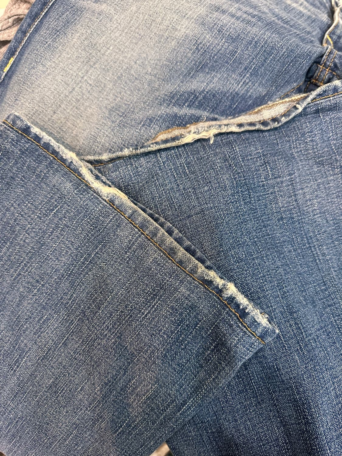 트루릴리전 빈티지 y2k 리벳포인트 로우라이즈 데님 상품이미지5