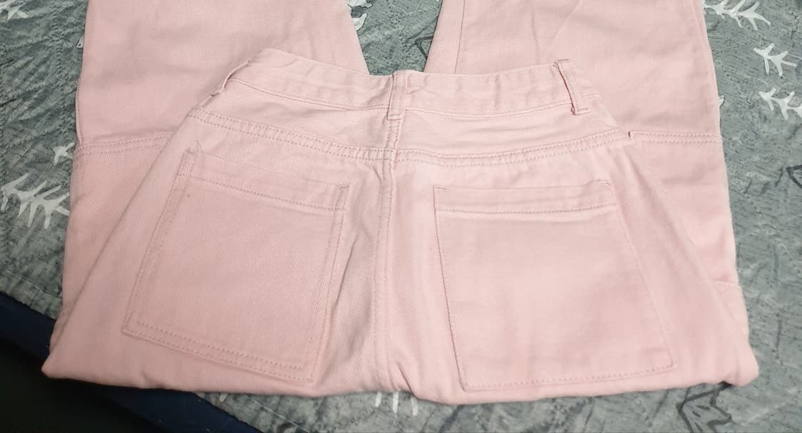 리자드스탠다드 세미와이드 코튼 카고팬츠 라이트핑크 (S) 상품이미지2