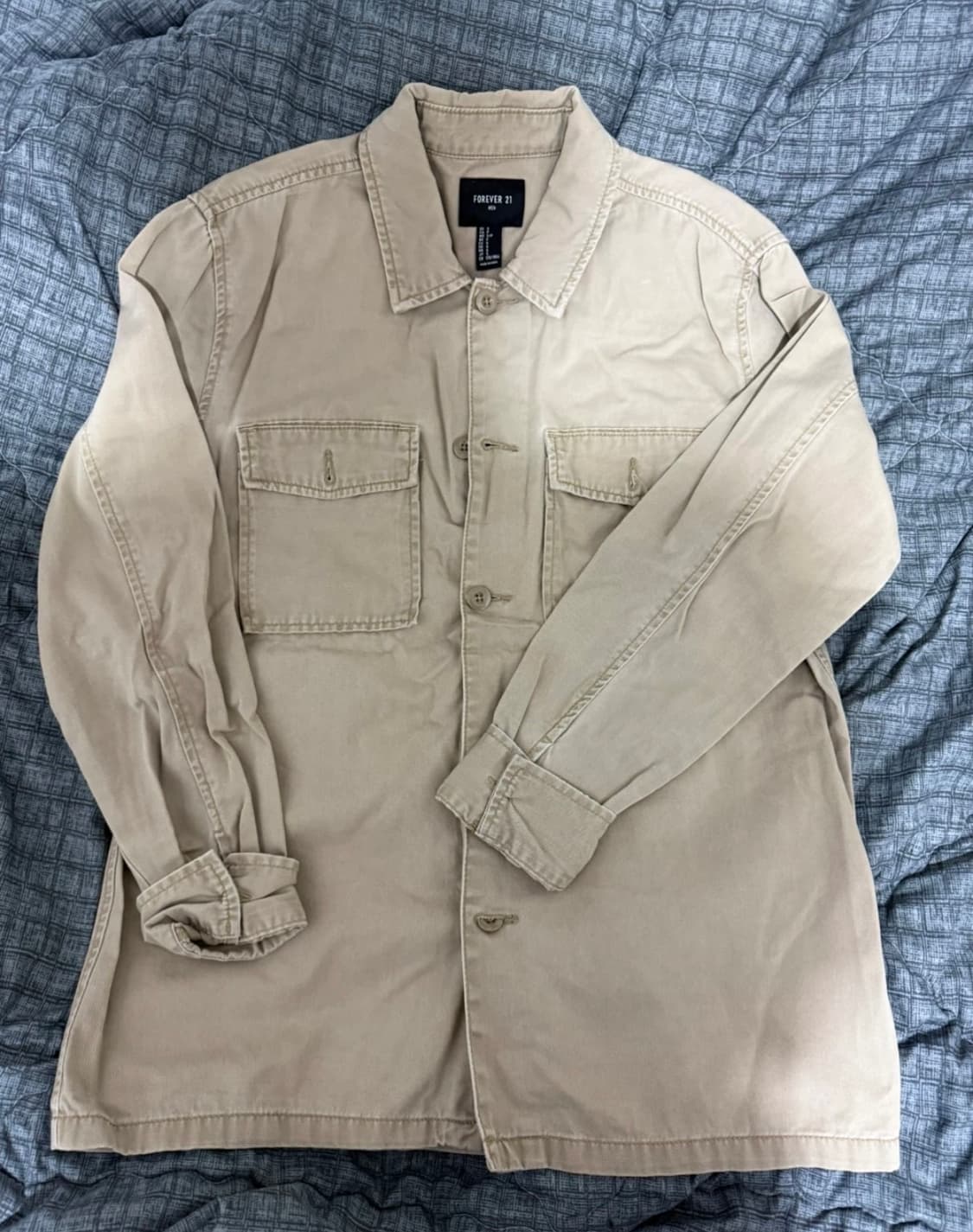 FOREVER 21 베이지 셔츠형 자켓 상품이미지1
