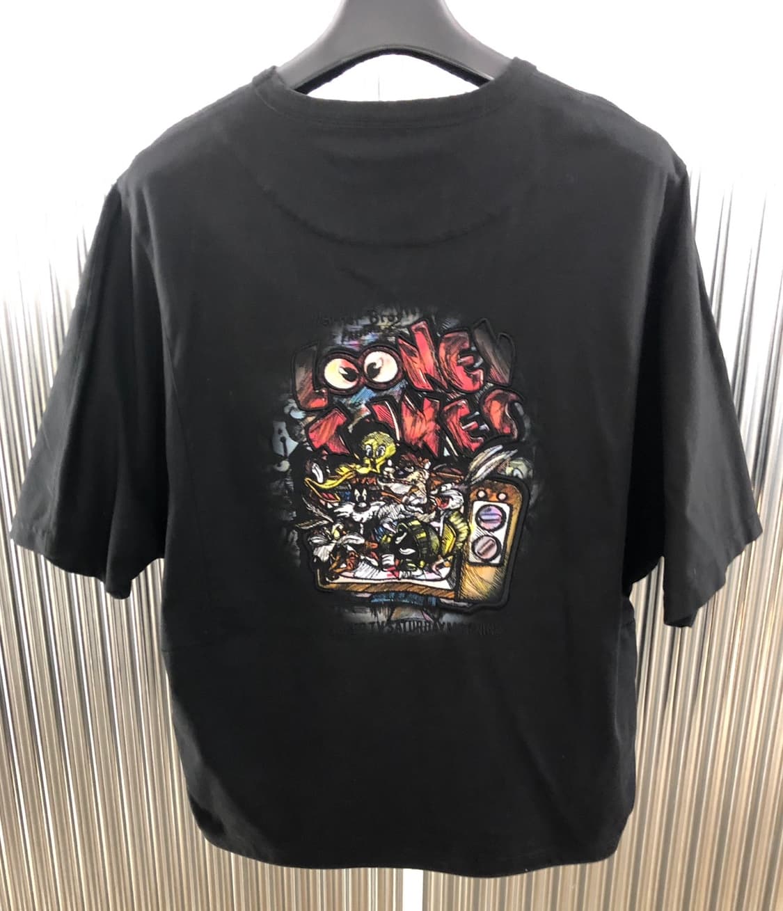 송지오 옴므 루니툰 콜라보 티셔츠 블랙 상품이미지5