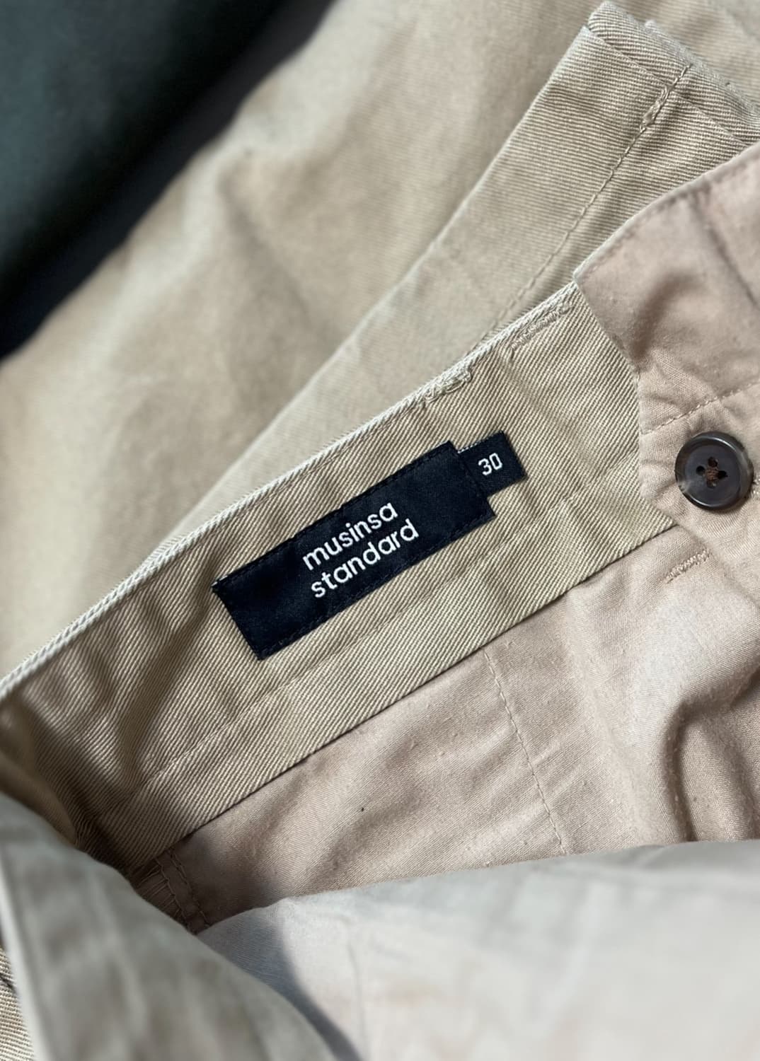 무신사 와이드 치노팬츠 30 [베이지] 상품이미지4
