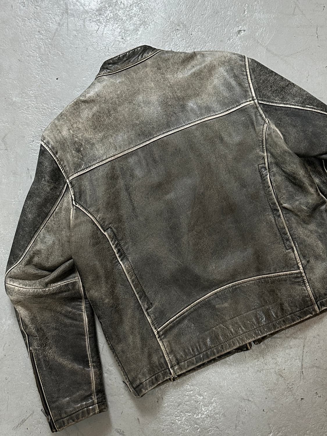 00's 빈티지 디스 레더 자켓 빈티지 레더자켓 라이더 자켓 카페레이서 상품이미지6