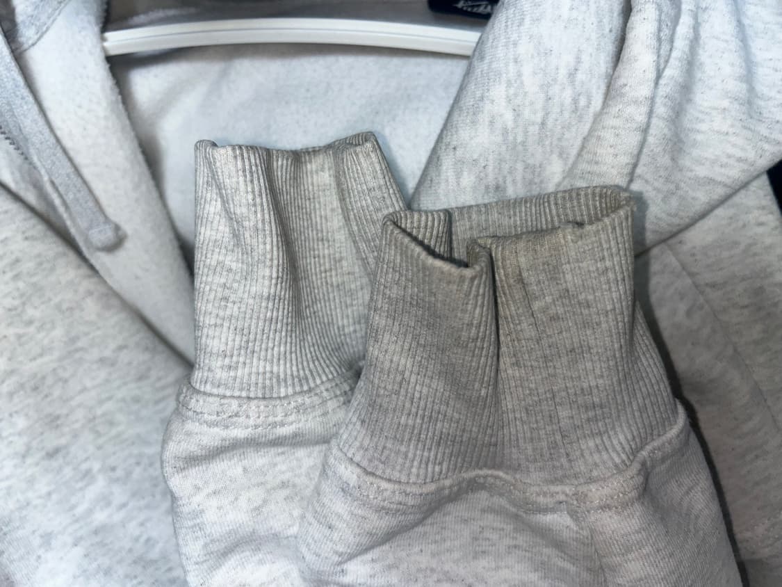 스투시 베이직 스투시 후드 집업 애쉬 헤더 2022 M 상품이미지4