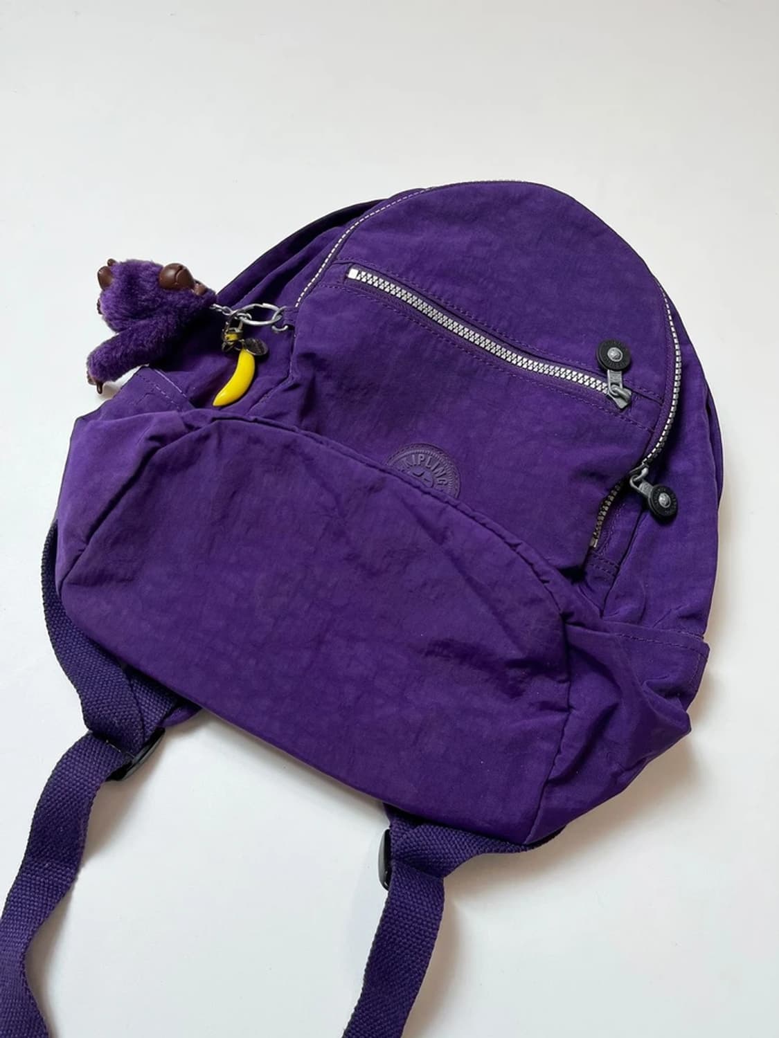 키플링 00s Y2K 퍼플 피그먼트 백팩 Q1410 상품이미지4