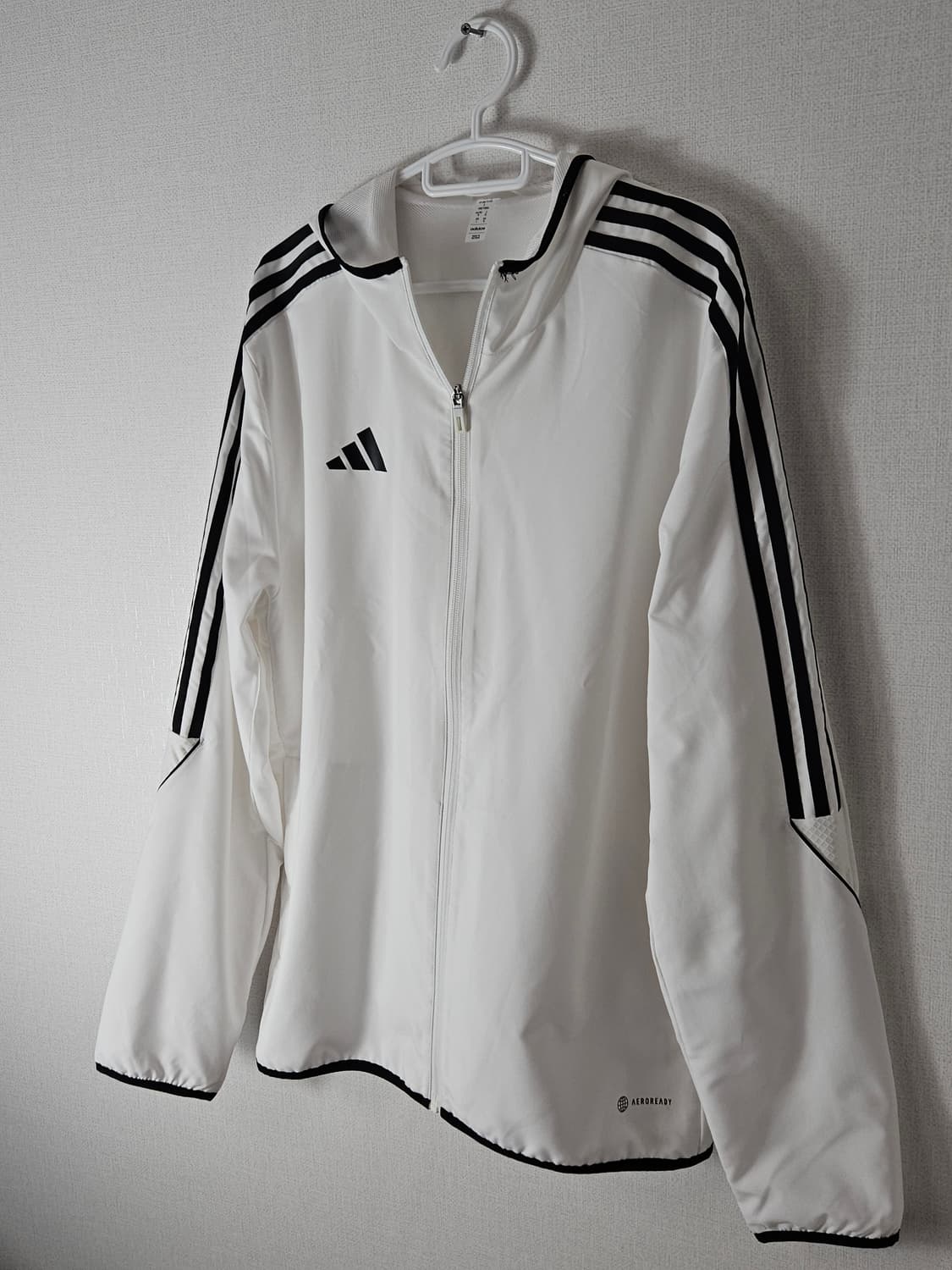 아디다스 티로23 바람막이 자켓 화이트 L 100 (거의 새상품) 상품이미지2