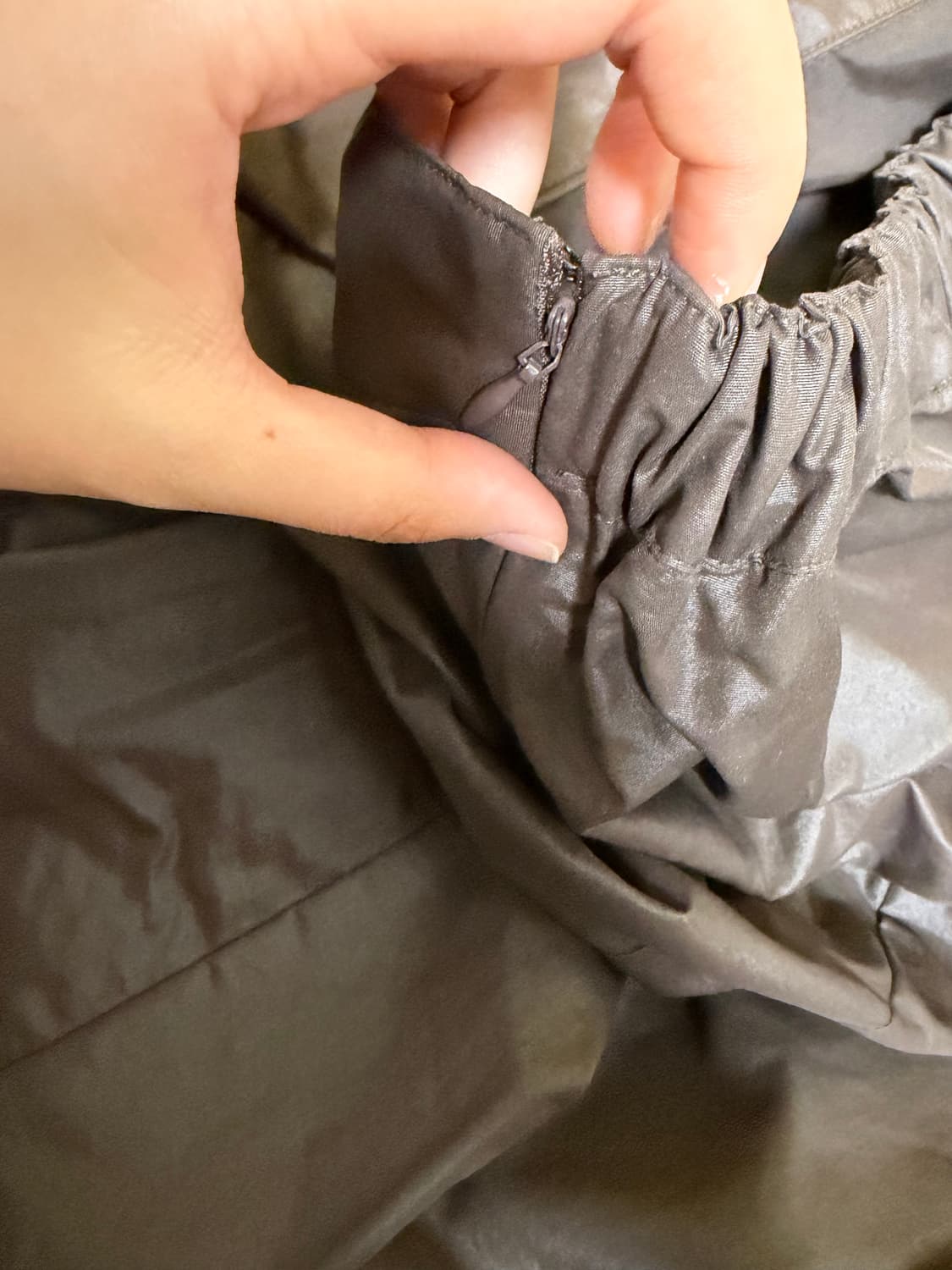 코스모스 COATED SHIRRING SKIRT (BROWN) s 상품이미지6