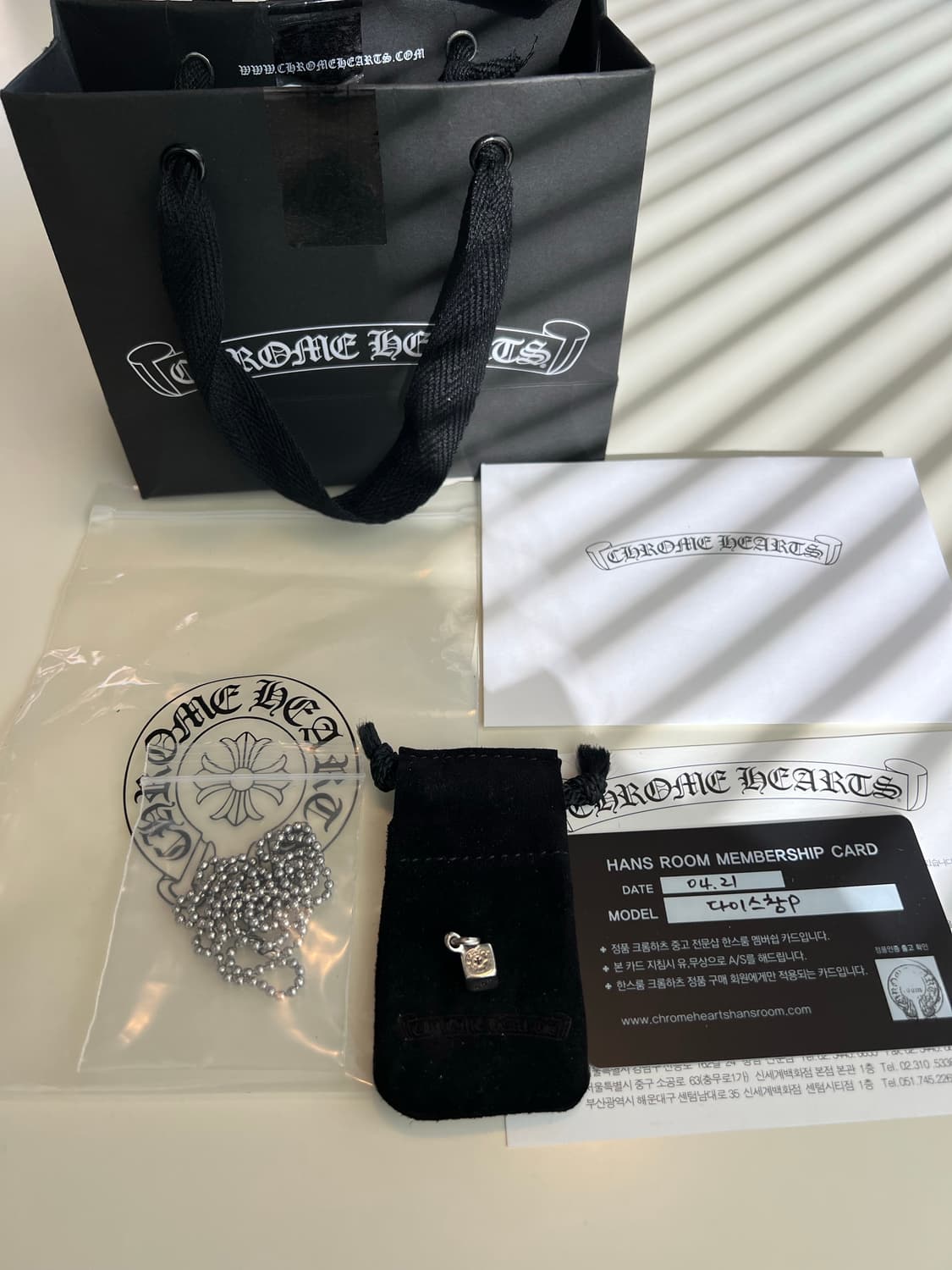 크롬하츠 다이스 참 펜던트 상품이미지1