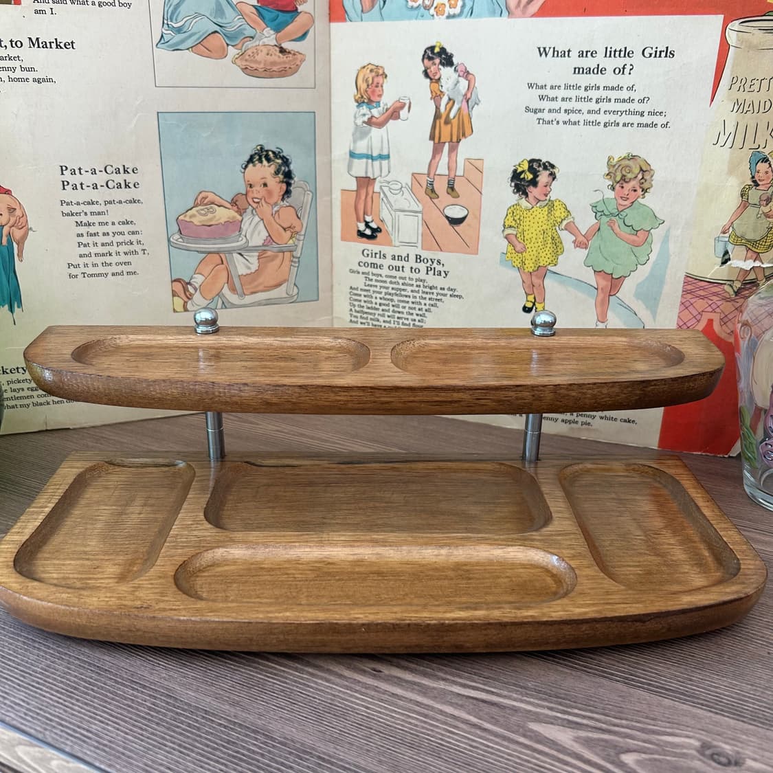 미국 빈티지 데스크 2단 오거나이저 상품이미지1