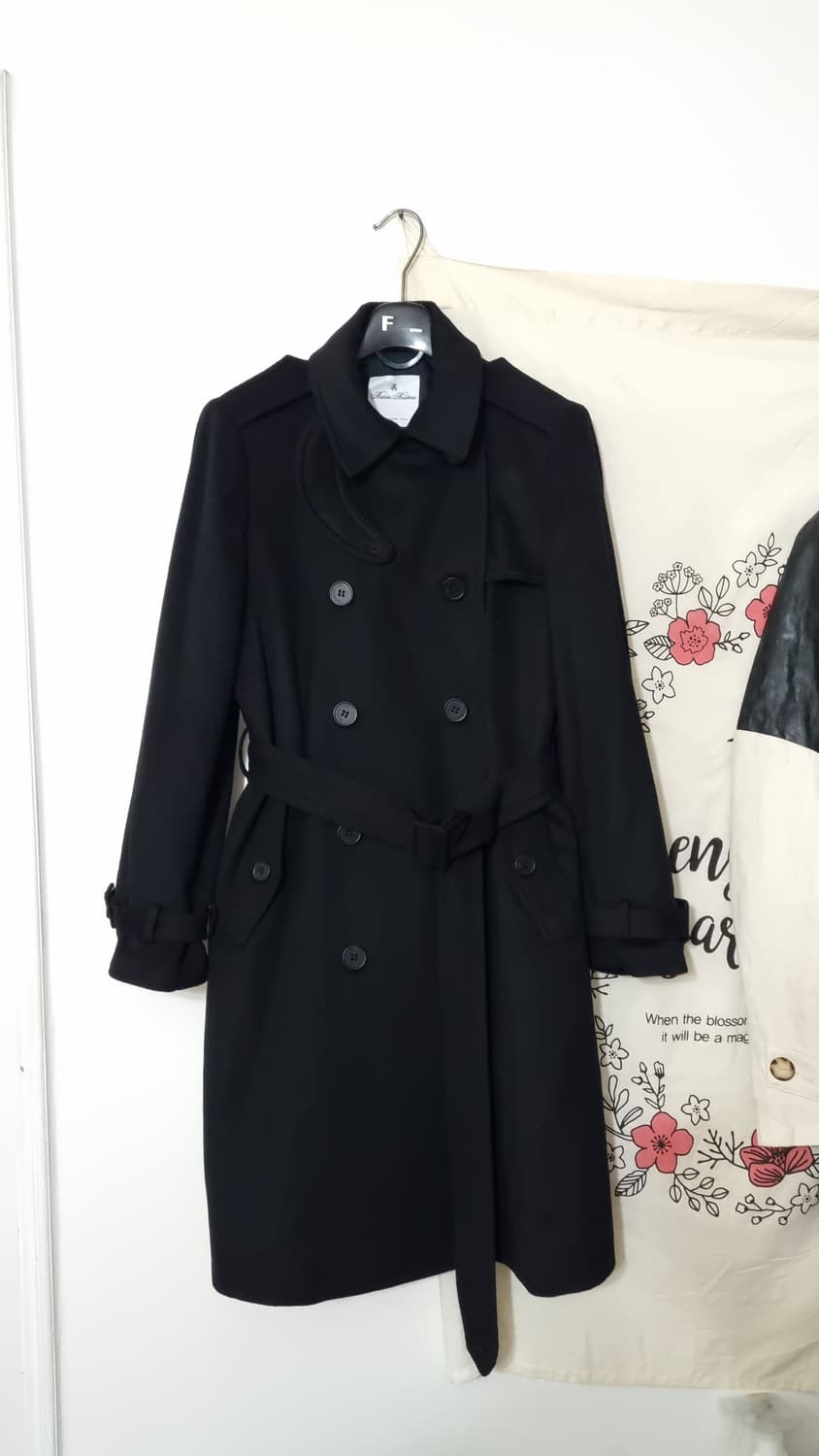 Brooks brothers 울, 실크 블랜디드 트렌치 코트 상품이미지1