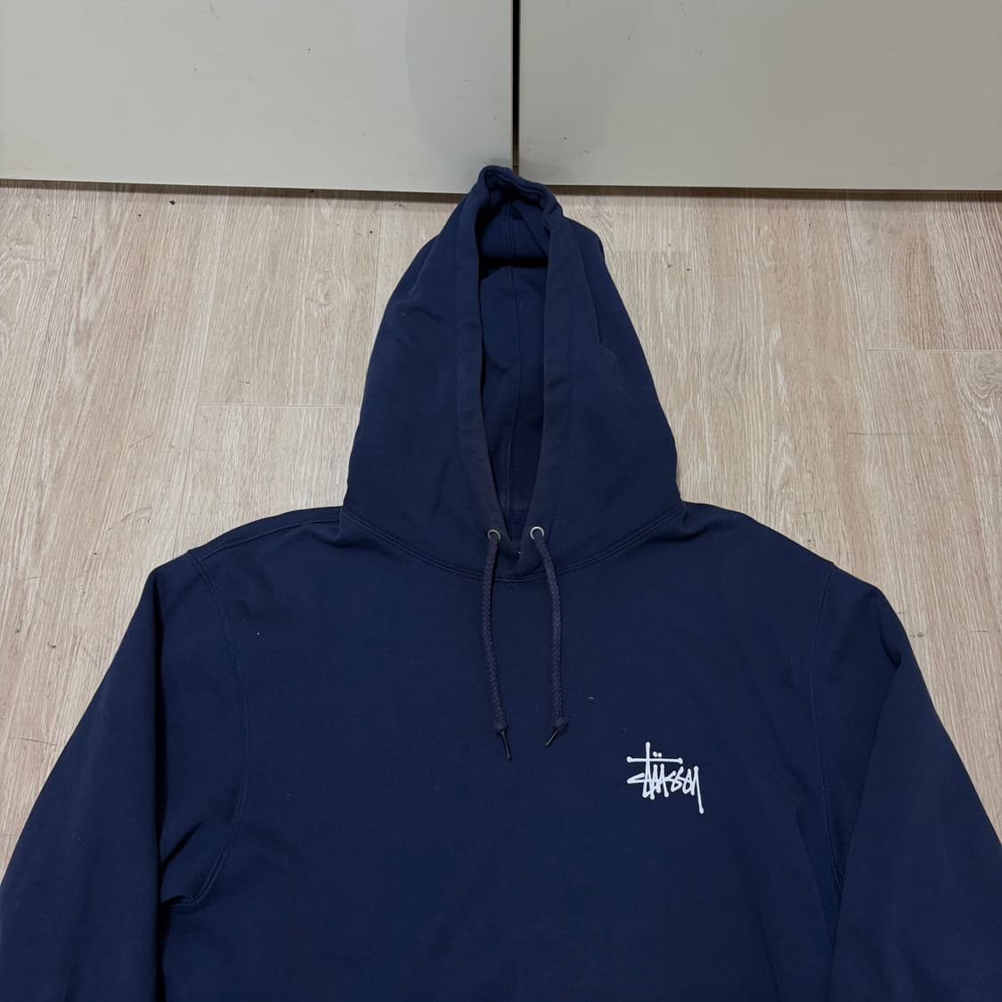 스투시 스탁 빅로고 후드티 L/100  상품이미지2