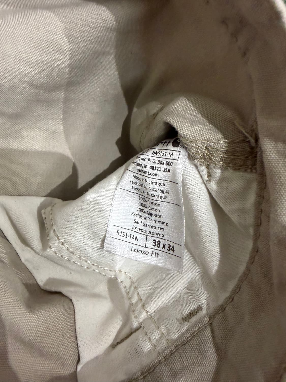 칼하트 코튼팬츠 상품이미지2