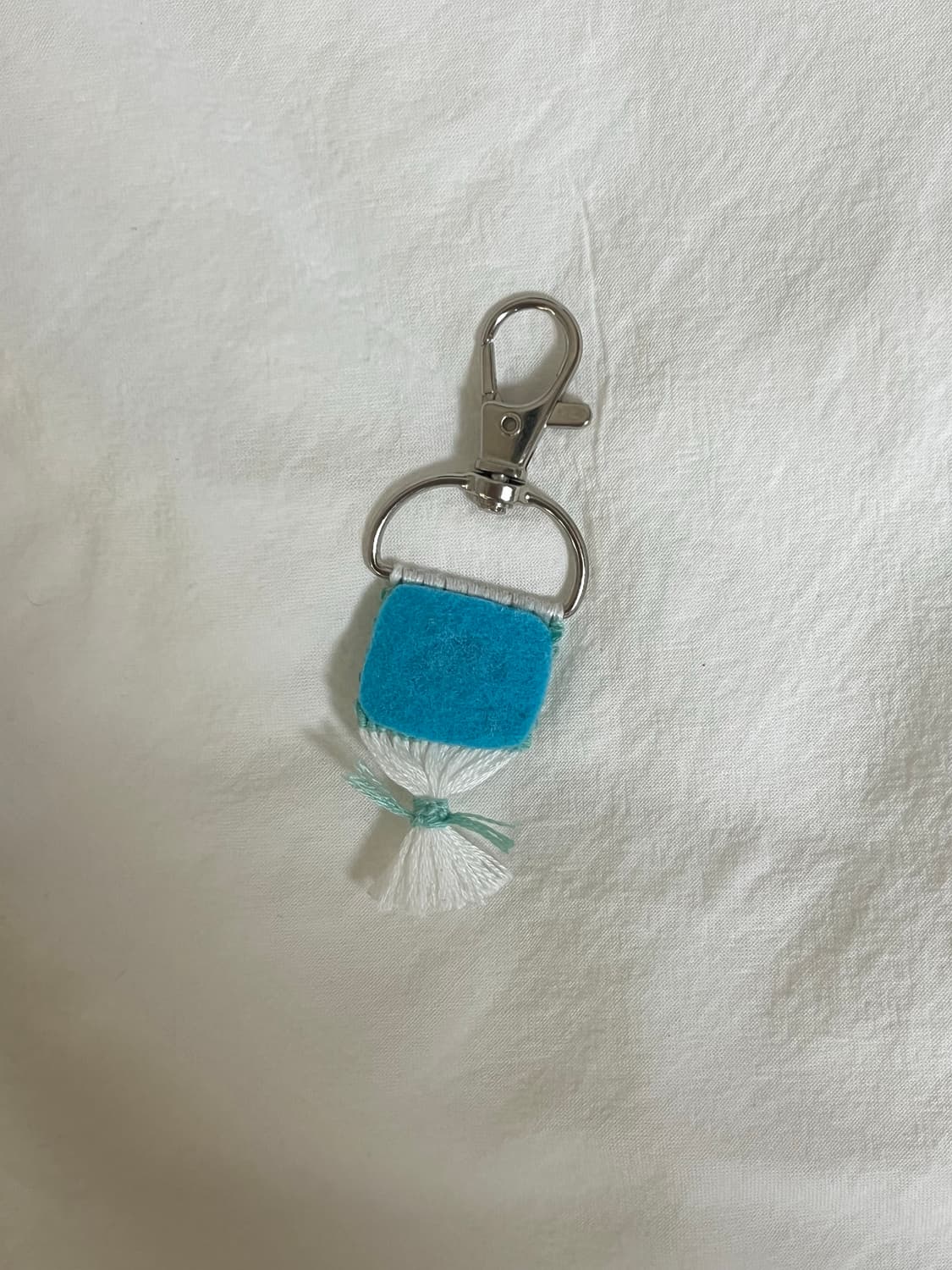 민트 버섯 뜨개 키링 🍄 상품이미지2