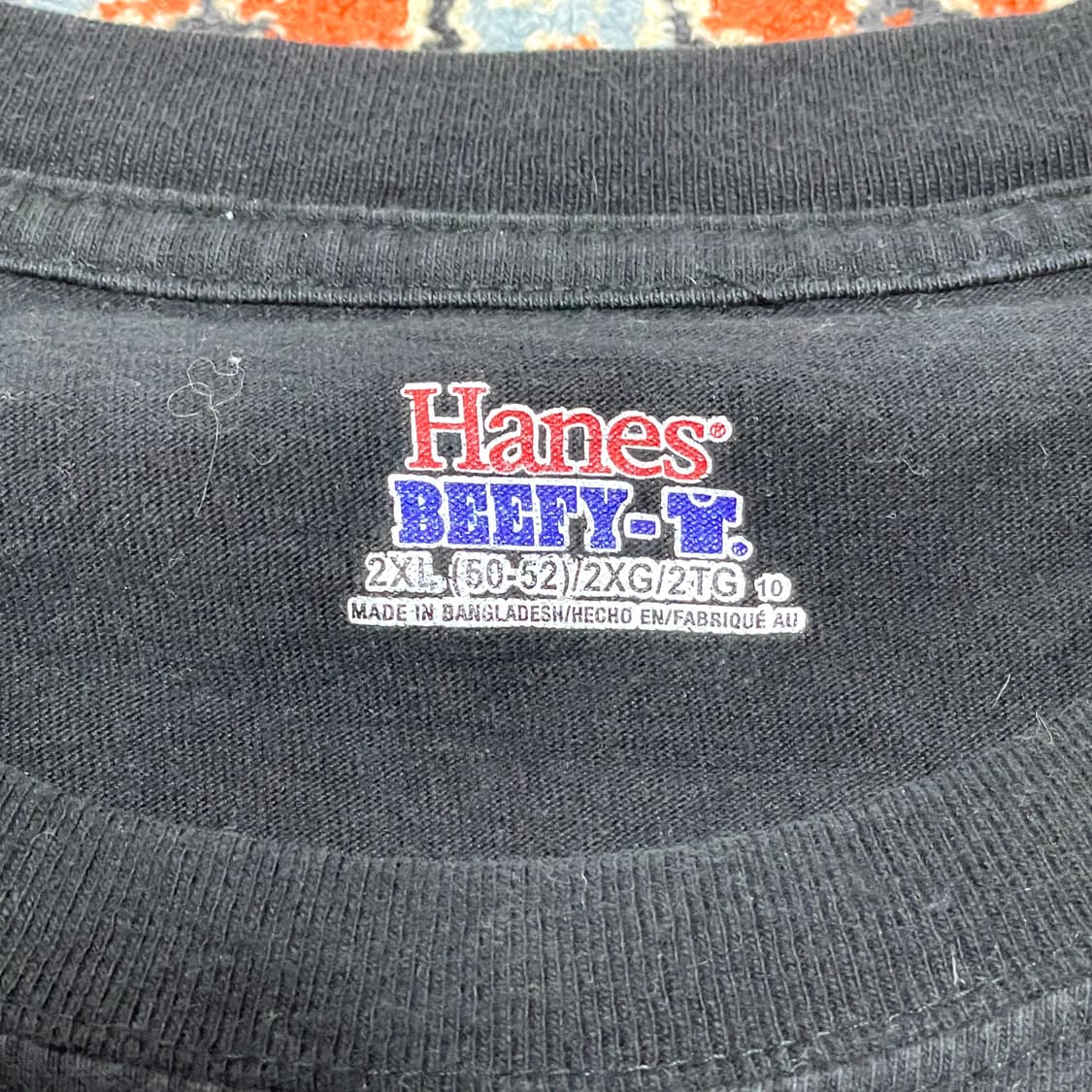 빈티지 스펠 프린팅 블랙 반팔티셔츠 남성2XL 상품이미지4