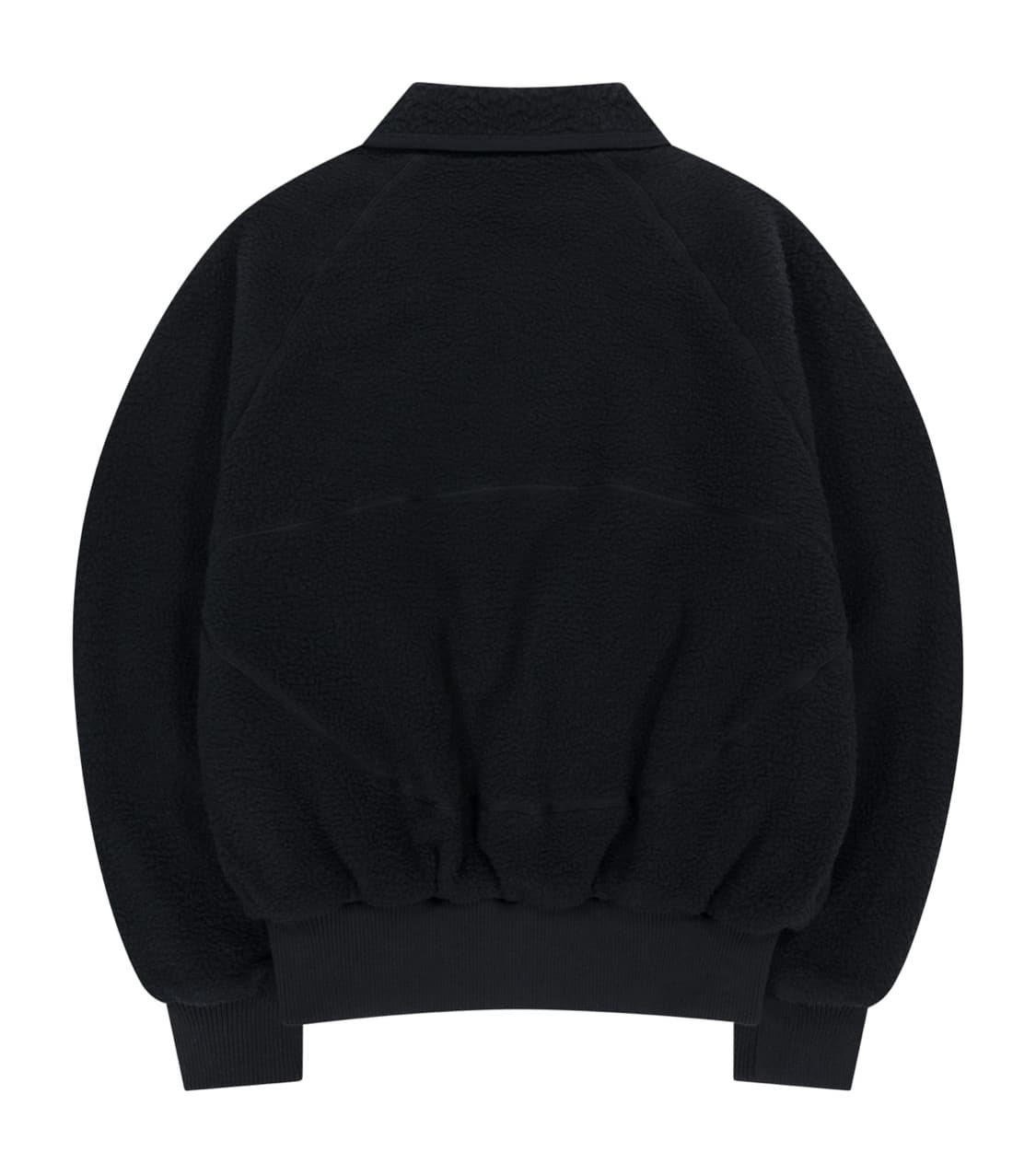 코이세이오 라운드 카라 플리스 블랙 후드집업 후리스 자켓 상품이미지2