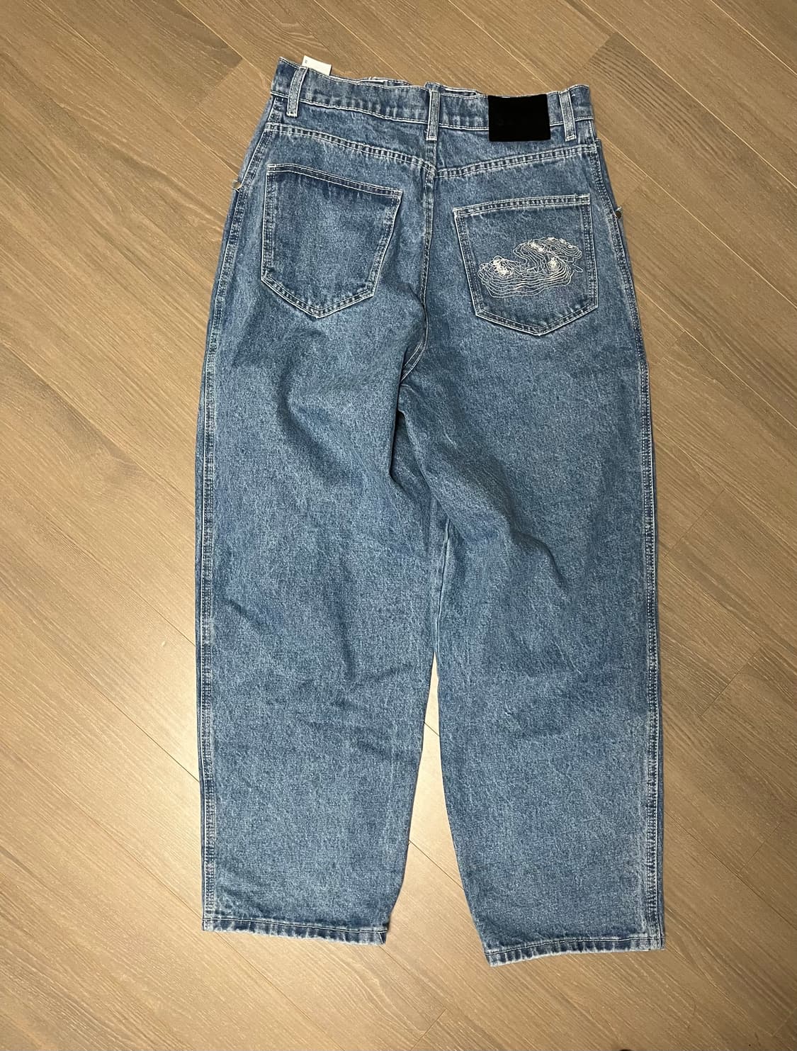 스웨이드 포켓 데님 블루 상품이미지2