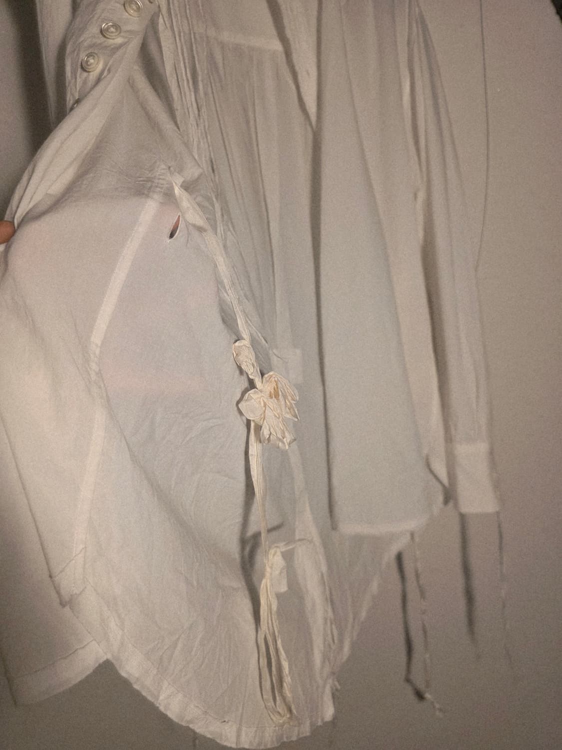 Midorikawa button fringe detail shirt 상품이미지3