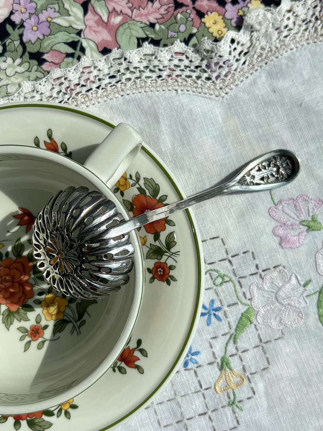 빈티지 실버플레이트 슈가 시프터 티 스트레이너 상품이미지4