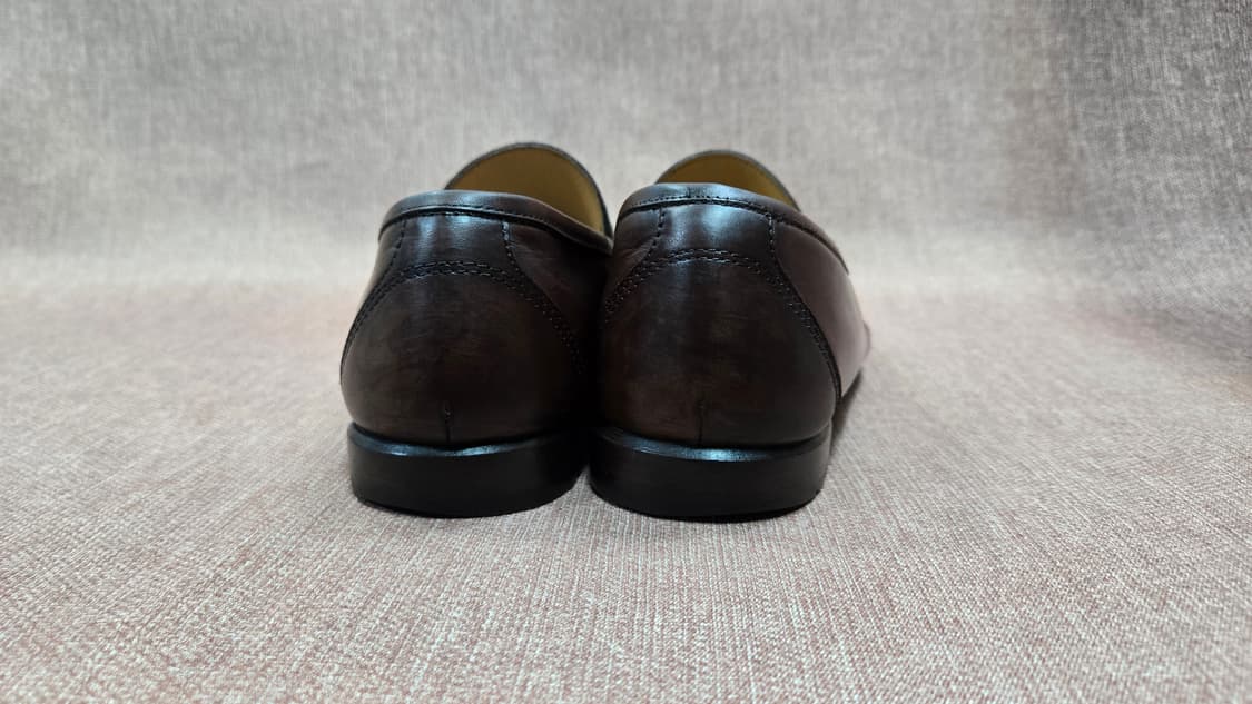 살바토레 페라가모 260mm- 정품 간치니 남성용 브라운 가죽 로퍼 상품이미지5