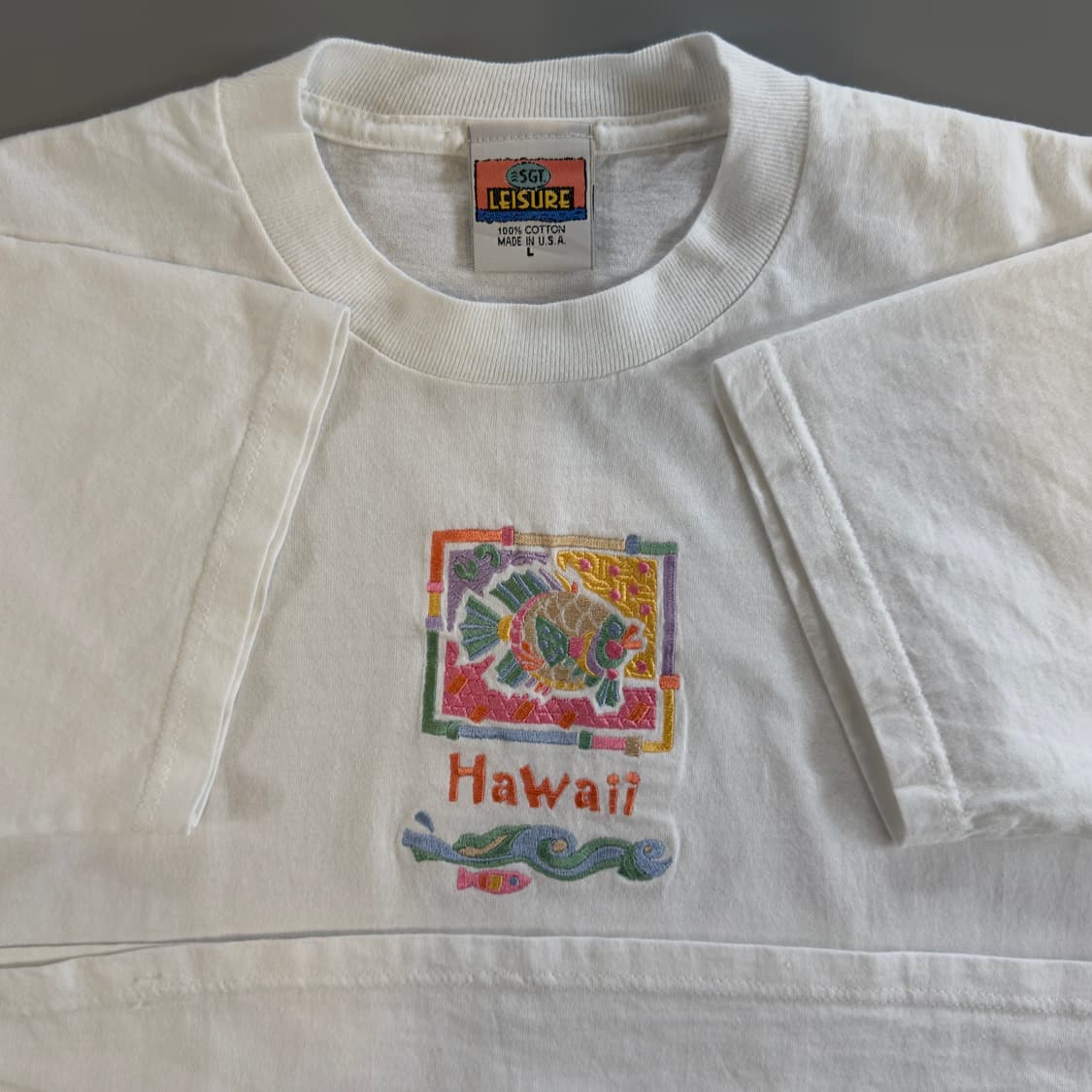 90s hawaii 하와이 자수 빈티지 티셔츠 상품이미지3