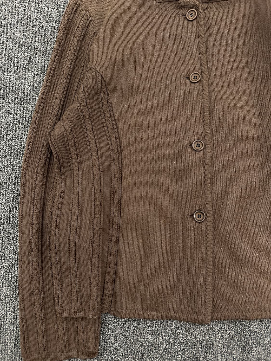 재패니즈 빈티지 브라운 버튼 가디건 니트 상품이미지4