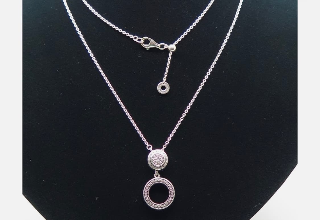 판도라 Ale 925 Sterling Silver Sign 은 목걸이 상품이미지1