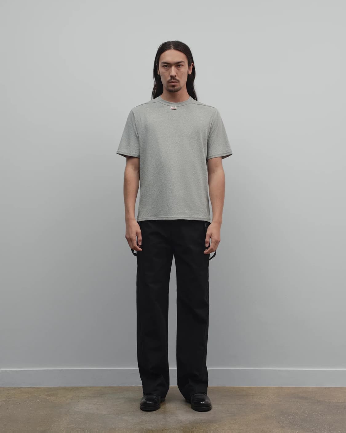 [S,M,L]커미션 25fw Reversed 티셔츠/그레이 상품이미지2