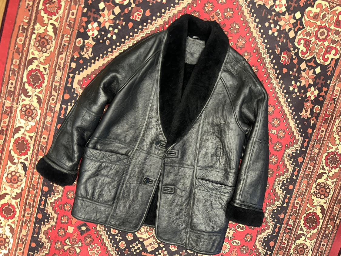 ( XL-2XL ) 양가죽무스탕 레더자켓 워크웨어 아메카지 무스탕 상품이미지1