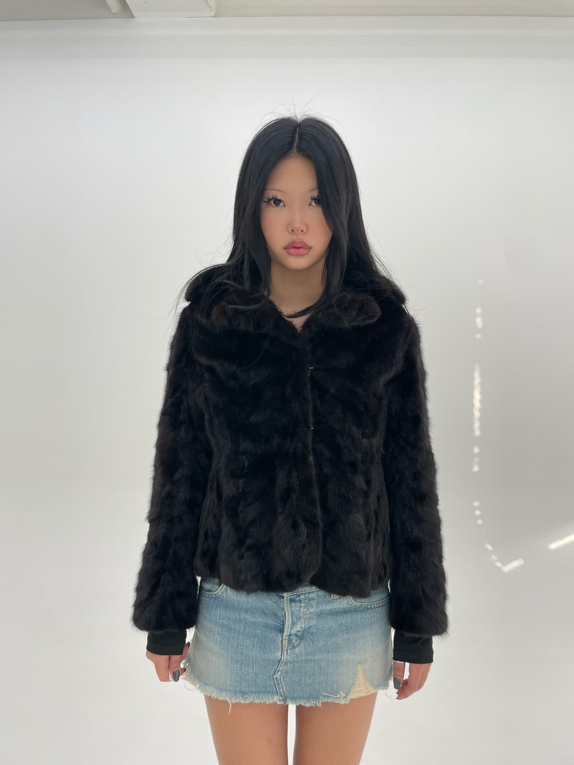 Vintage Brown Fur Jacket  상품이미지2