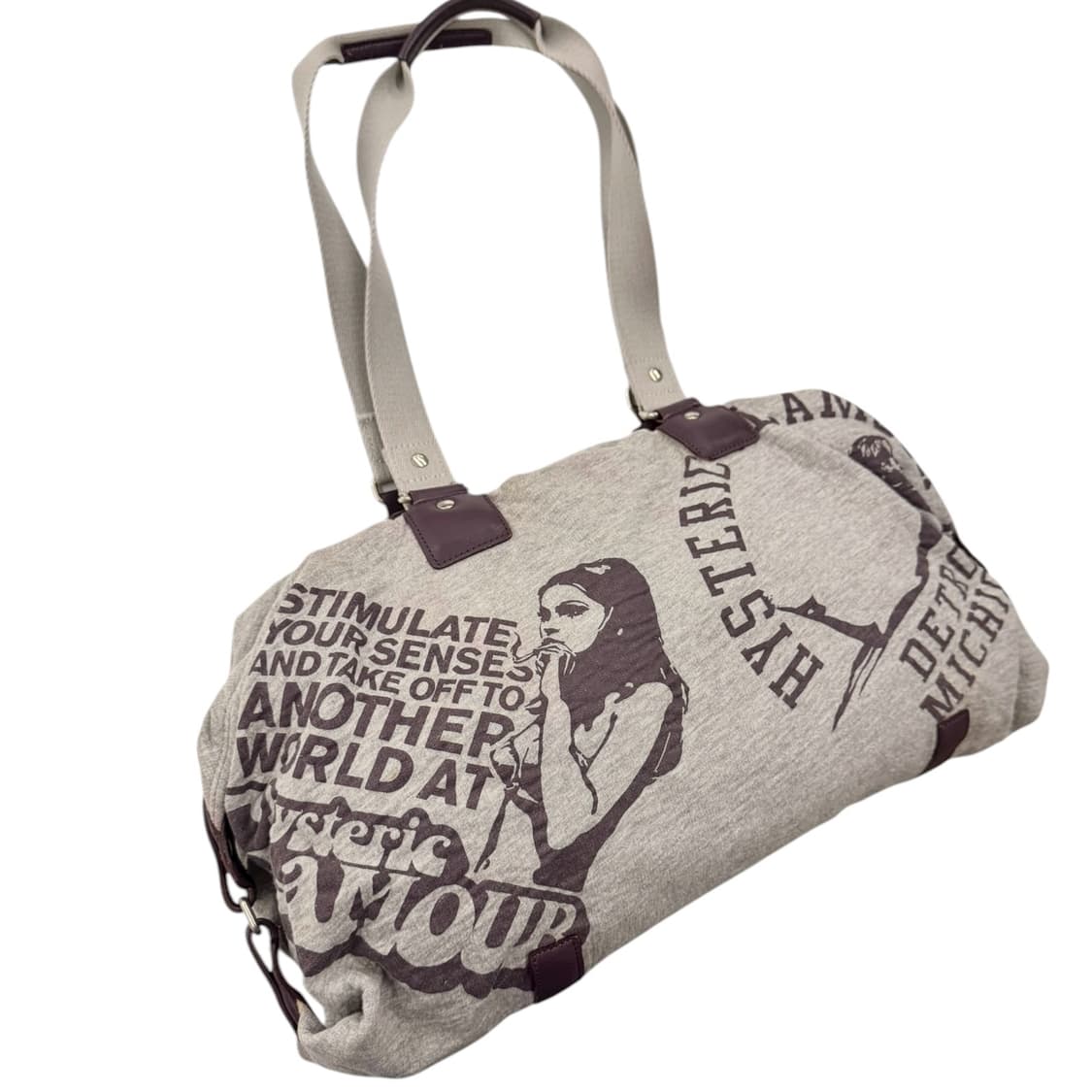 히스테릭글래머 프린티드 스웻 숄더백 그레이 상품이미지5