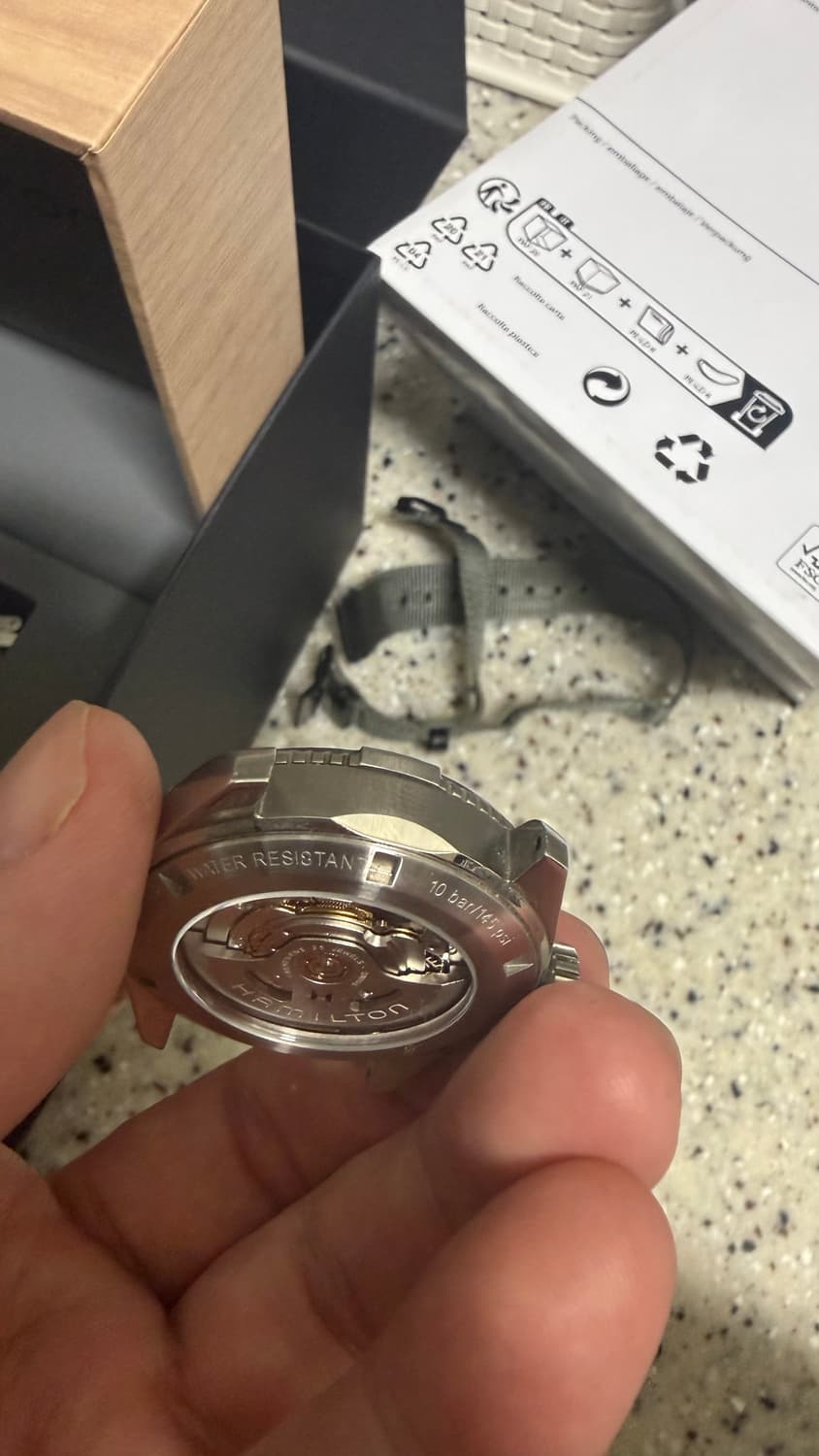 해밀턴 익스페디션  37 검판  사용감o / 각 정품 스트랩 포함 상품이미지5