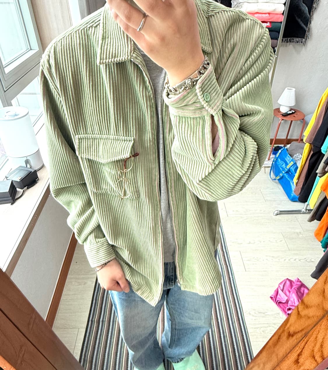 슈프림 코듀로이 플란넬 셔츠 자켓 상품이미지1