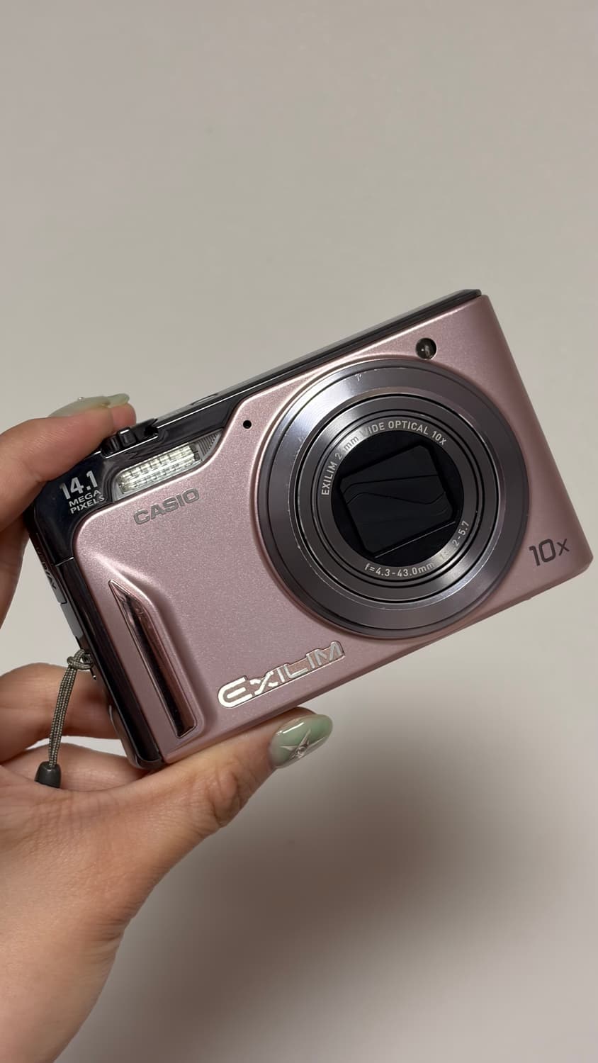츄디카/작례O) 카시오 엑슬림 h15 핑크 디지털 카메라 빈티지 상품이미지1