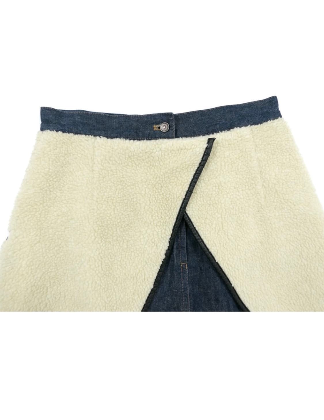 시어링 데님 스커트 상품이미지2