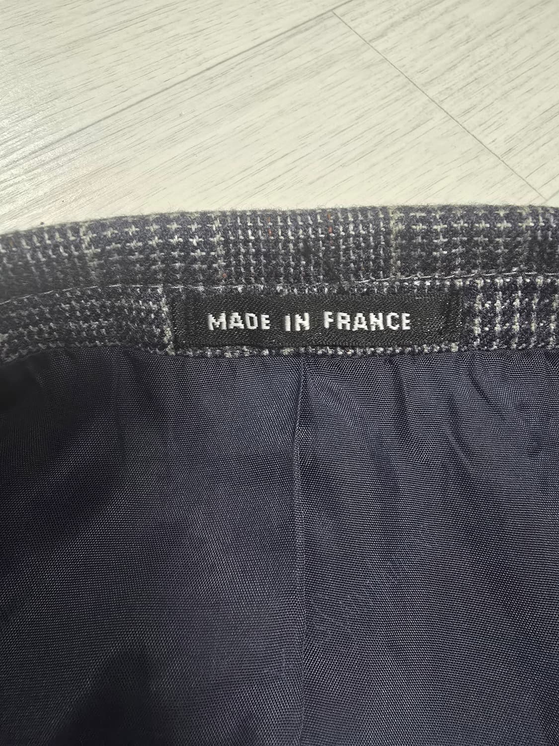 생로랑 체크 블레이져 상품이미지3