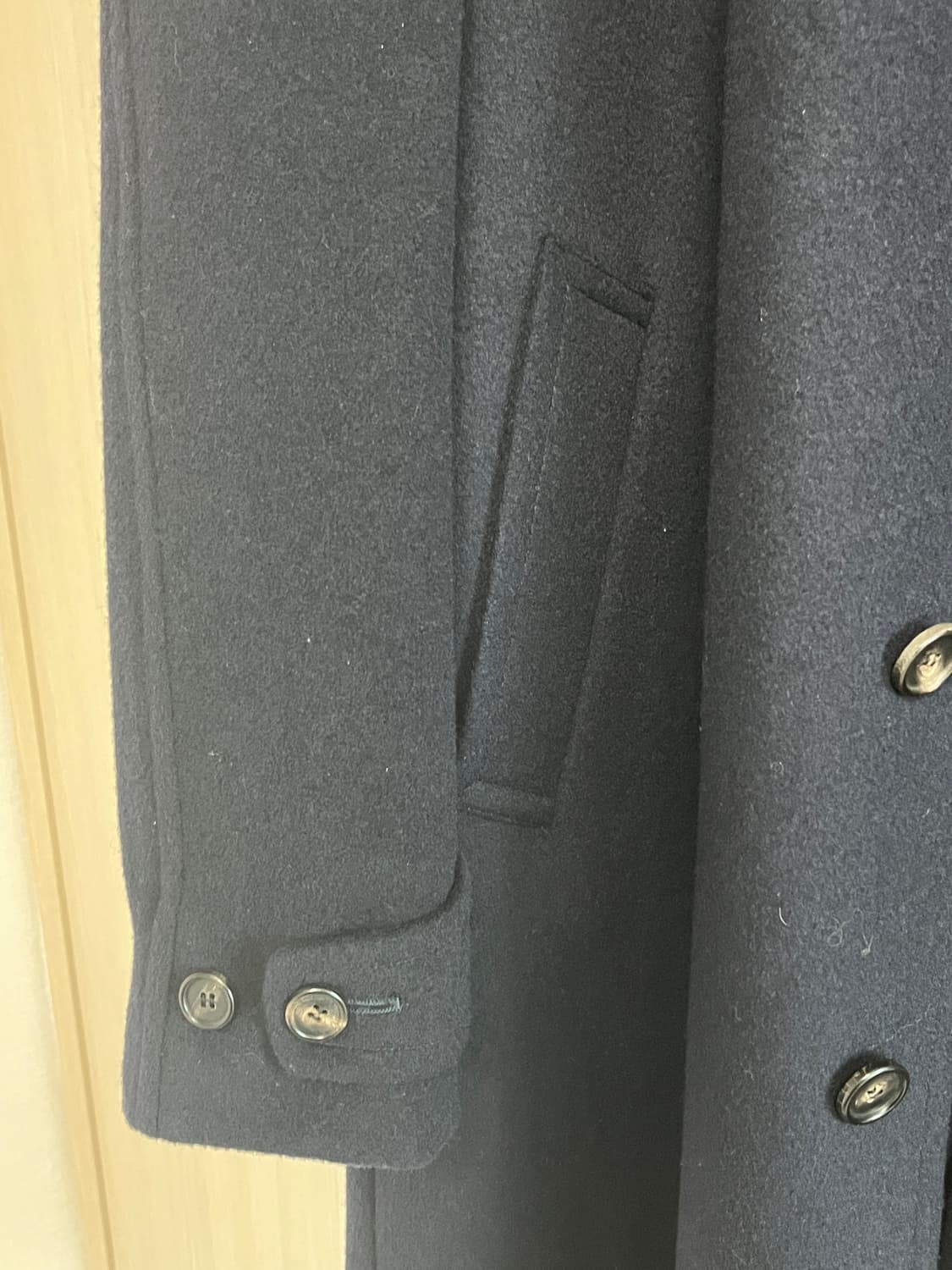 인더랩 마르쉐 원단 다크네이비 롱코트(105) 상품이미지6