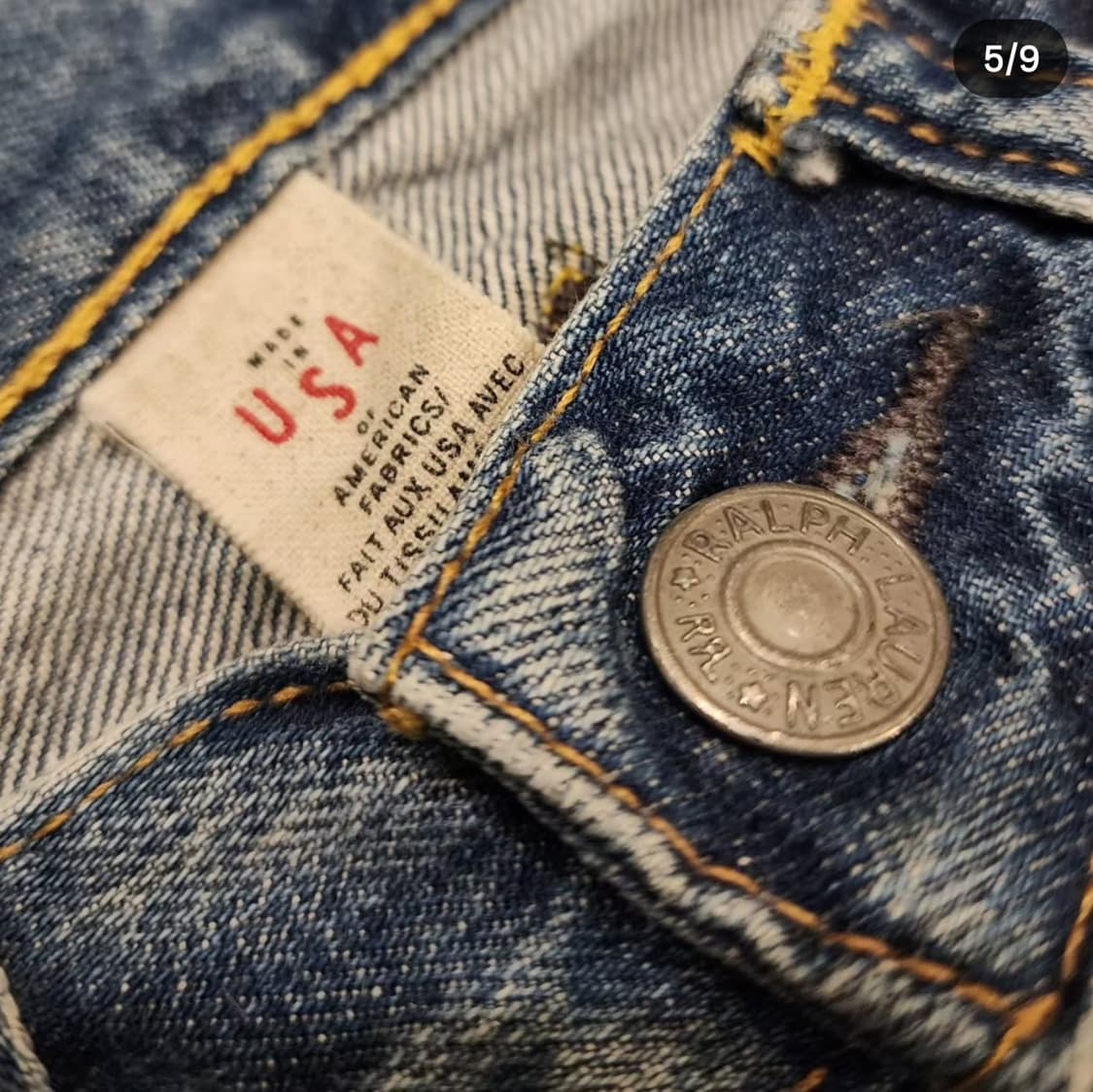 RRL 슬림스트레이트 더티진 상품이미지6