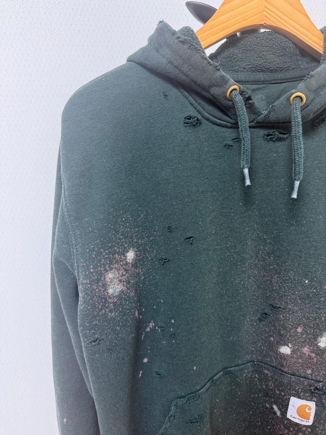 빈티지 칼하트 카키 후드(기모) 상품이미지2