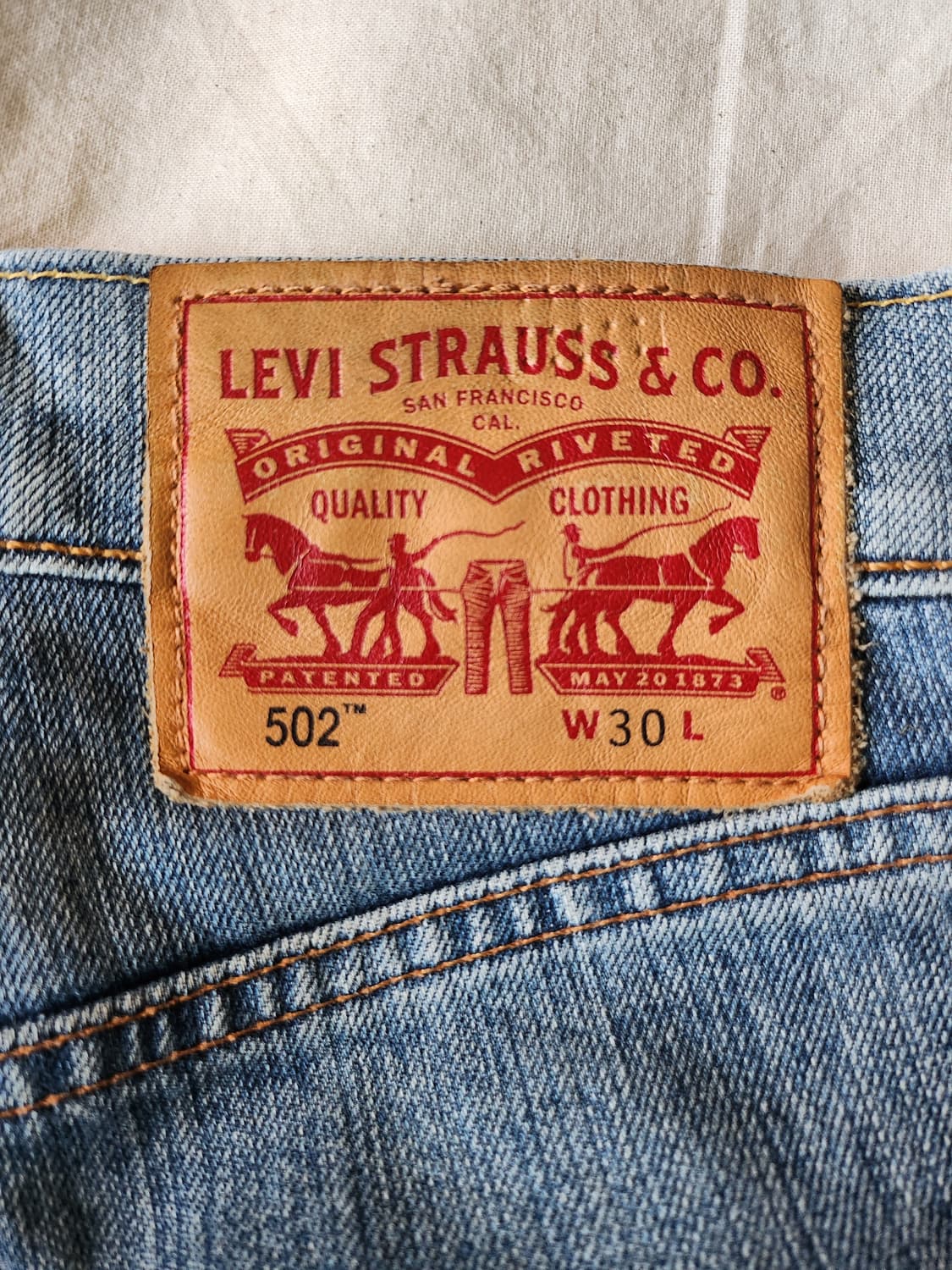 Levis 502 denim shorts 상품이미지3