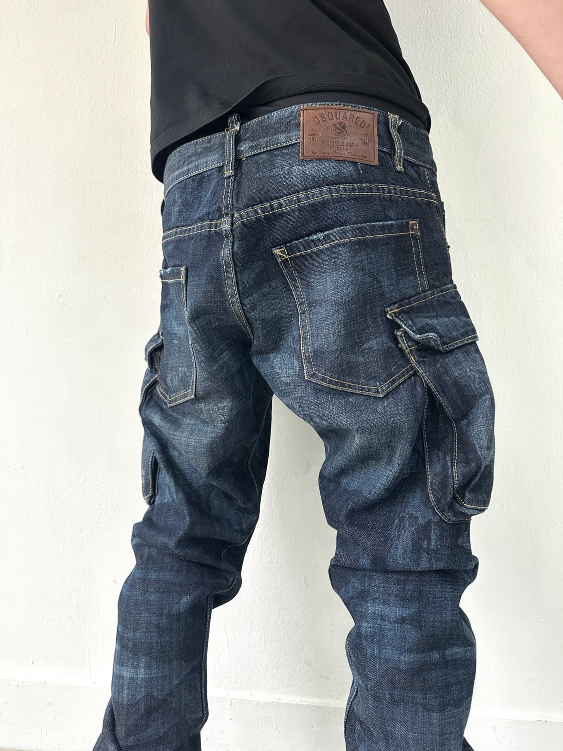디스퀘어드 블루 카모 빅포켓 새깅진 상품이미지4