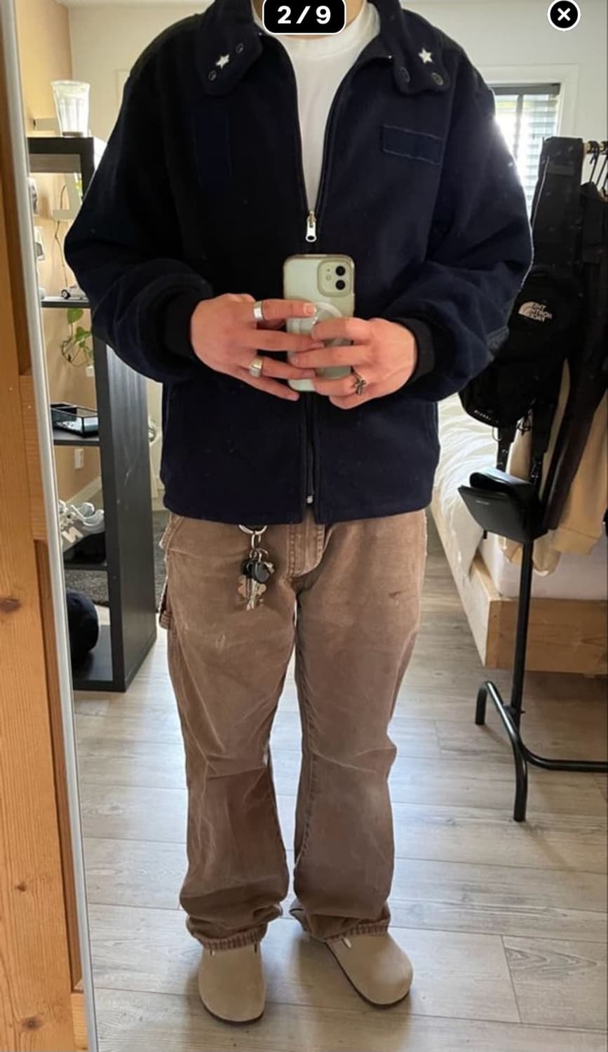 B136 칼하트 더블니 다크브라운 상품이미지2