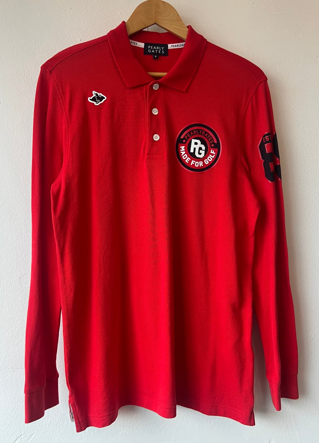 파리게이츠 남성 레드 PK카라 긴팔티셔츠
 상품이미지1