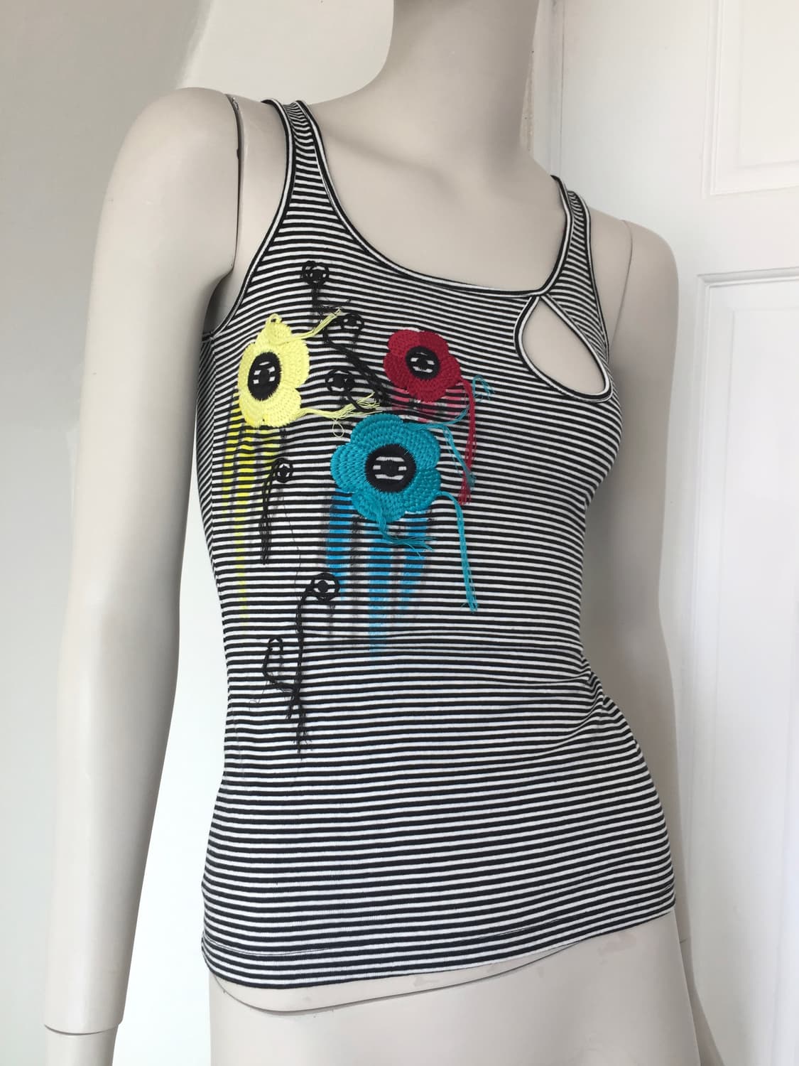 U.S.A Embroidered Color Point Top 상품이미지2