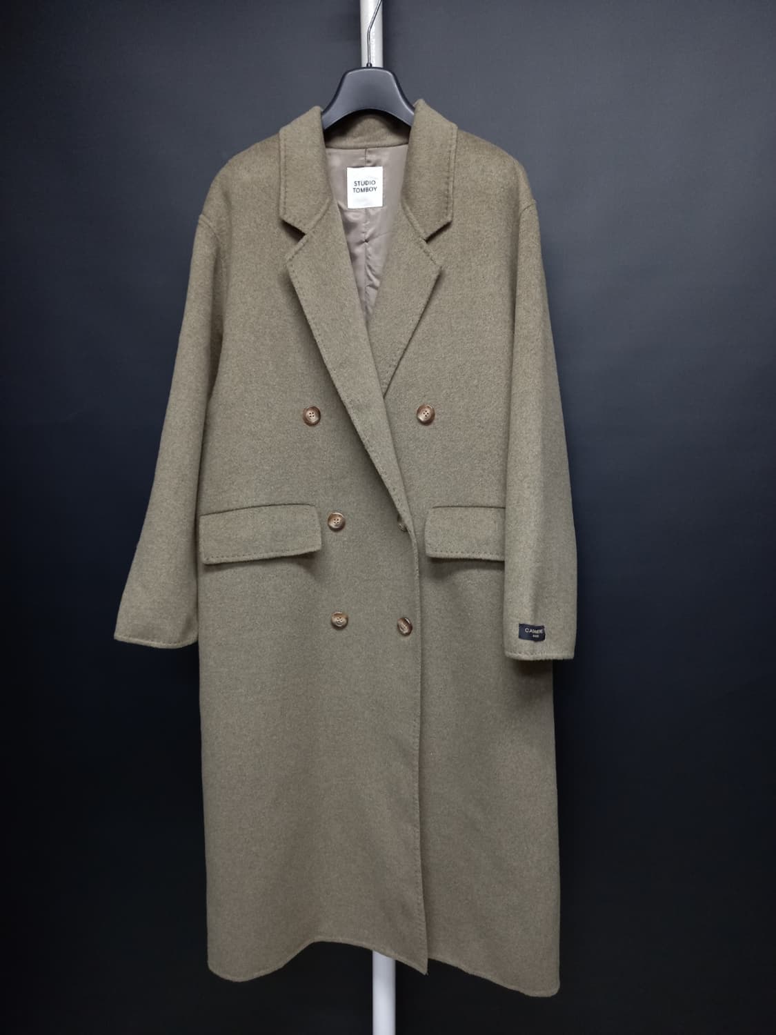 톰보이 추동 캐시미어블랜 맥시 롱 코트 F 44-77 상품이미지3