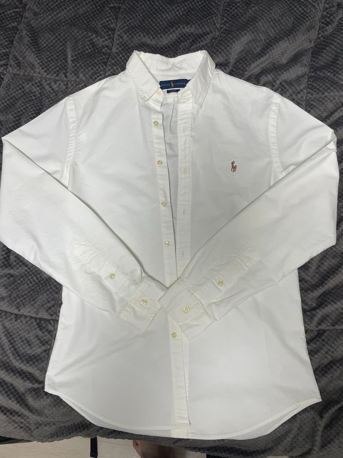 폴로 아이코닉 옥스포드 셔츠 슬림핏 M(QR정품) 상품이미지3