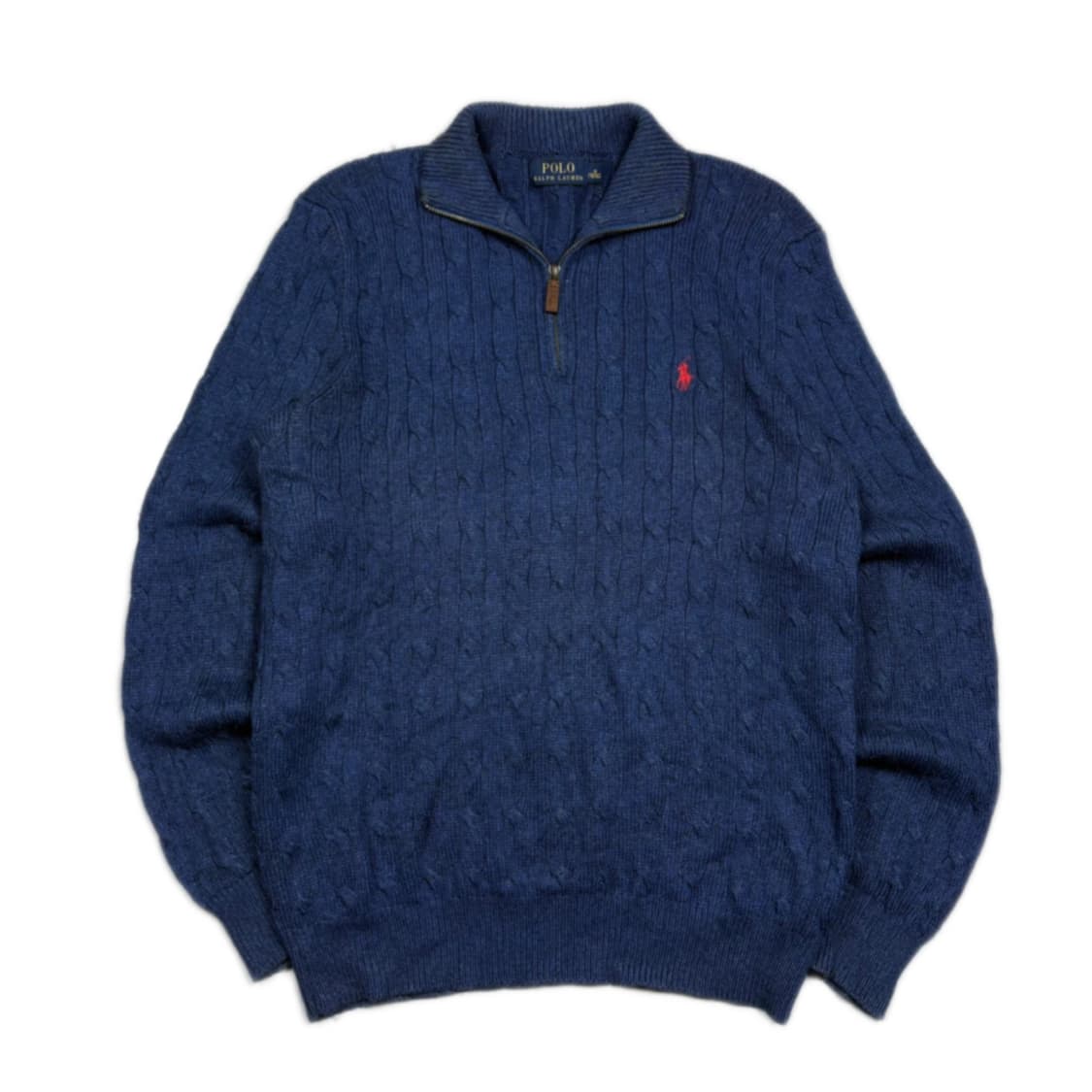 ✨폴로 랄프로렌 네이비 반집업 케이블 니트 ✨ 상품이미지1