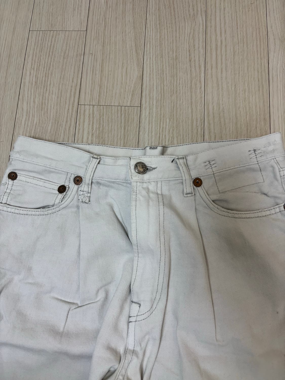 R13 데이먼 팬츠 아이보리 26 상품이미지5