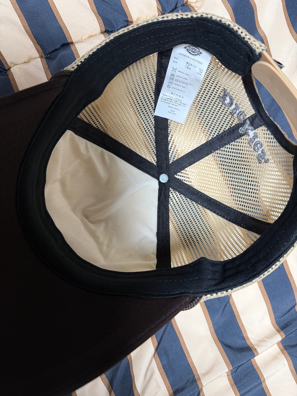 디키즈 빅로고 트러커 메쉬 캡 브라운 상품이미지3